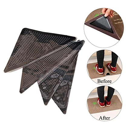 Carpet Corner Stickers Anti-Slip Pads for Tiles Hardwood Laminate Marble Concrete