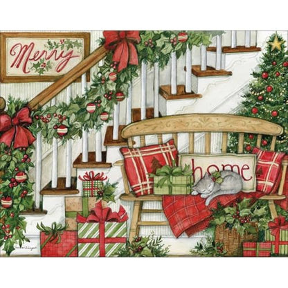 Deck the Halls Boxed Christmas Cards with Susan Winget Artwork
