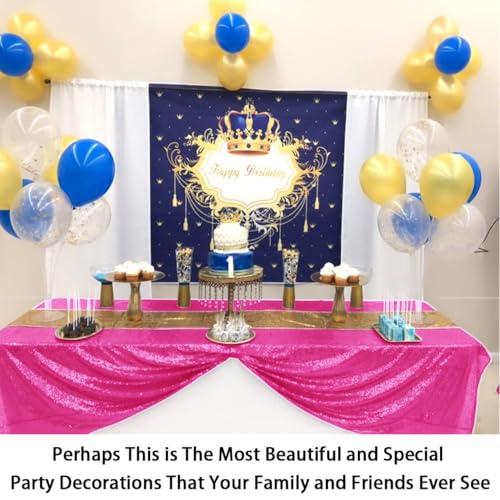 Sequin Rectangle Tablecloth 90x132 Inches Hot Pink Glitter Linen for Weddings & Parties - Variation: Hot Pink / 132" x 90"