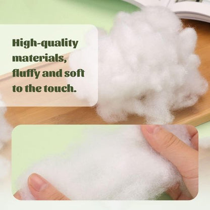 BUTUZE Premium Polyester Fiberfill Stuffing - 500g (17.6oz) High Resilience Fill for DIY Dolls & Pillows
