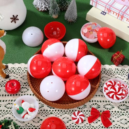 50 Pack Vending Machine Capsules - 2.7 Inch Plastic Gumball Containers for Prizes & Party Favors