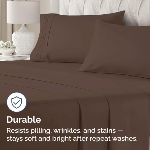 King Standard Pillow Cases - Ultra-Soft Hotel Quality Covers | Fade-Free & Wrinkle Resistant - 2 Piece Set in Brown