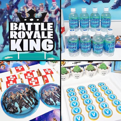Battle Royale Theme Birthday Party Supplies Set 159 Pieces Decorations