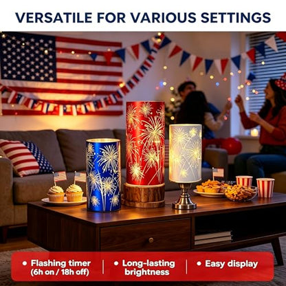 Set of 3 Celebration Hurricane Firework Lights Christmas Decoration Model A