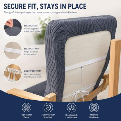 Stretch Cushion Cover for Poang Chair - Green, One Size