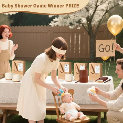 Brown Baby Shower Gift Set with Mugs, Coasters, Notebooks & More