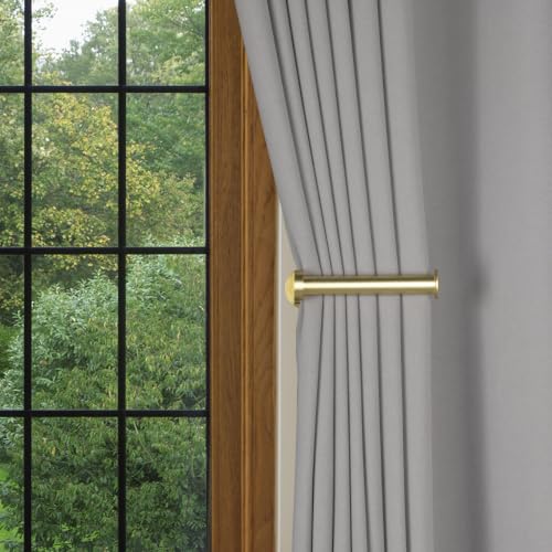 Gold Adhesive Curtain Holdbacks No Drill Pack of 2