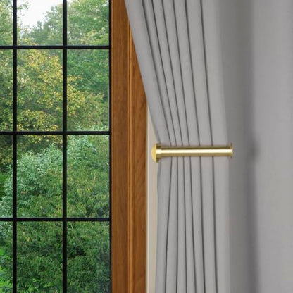 Gold Adhesive Curtain Holdbacks No Drill Pack of 2