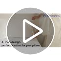 Bedlifes 1000TC Egyptian Cotton King Sheet Set - Linen / King - 16" Deep Pocket
