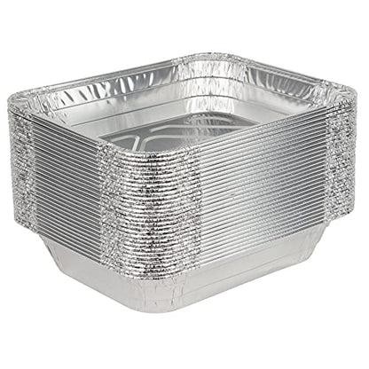 Stock Your Home 9x13 Aluminum Pans (20 Pack) - Disposable & Recyclable Foil Tray- Half Size Steam Table Deep Pans - Tin Foil Pans for Cooking, Heating, Storing, Prepping Food, BBQ, Grilling, Catering