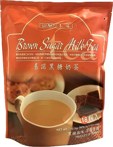 Gino Brown Sugar Milk Tea 12.7 Ounce, Pack of 1