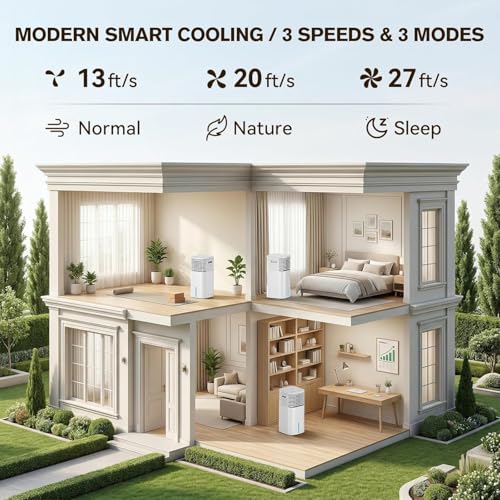 3-in-1 Portable Evaporative Cooler with Remote Control, 24-Inch Ventless Air Conditioner, 15-Hour Timer, 120° Oscillation, 2-Gallon Tank, Multi-Mode for Home & Office