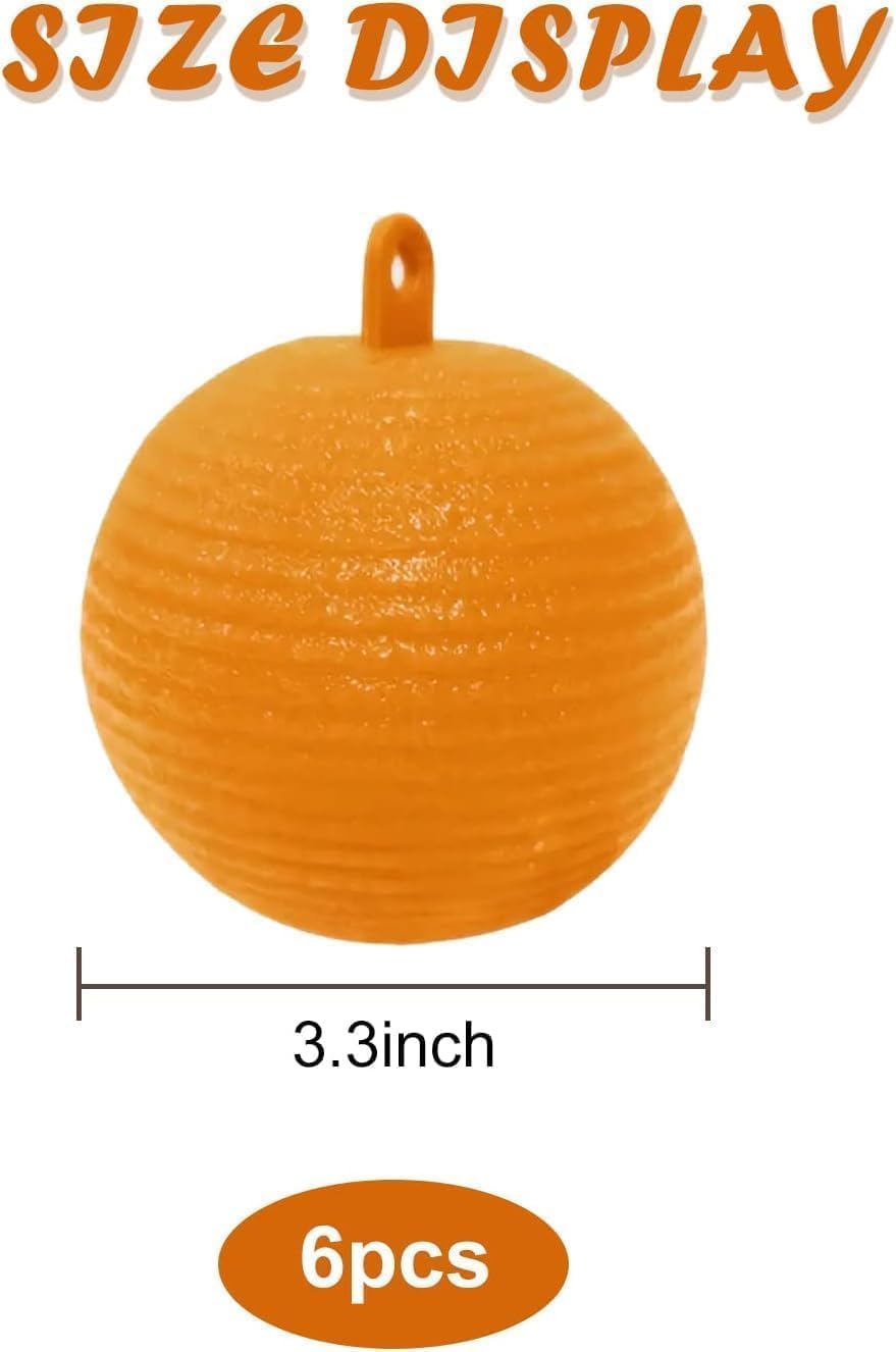 Skiennix Fly Sticky Trap Balls - 6 PCS Outdoor Fruit Fly & Gnat Catchers for House Plants | Effective Bug Control