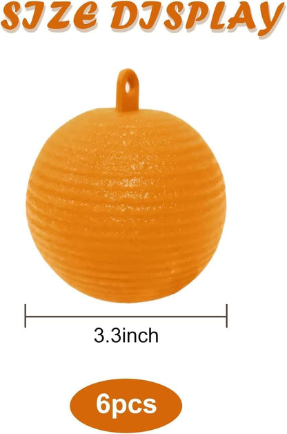 Skiennix Fly Sticky Trap Balls - 6 PCS Outdoor Fruit Fly & Gnat Catchers for House Plants | Effective Bug Control