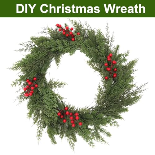 Artificial Pine Branches Assorted 60-Piece Christmas Greenery Set for Crafts and Decor
