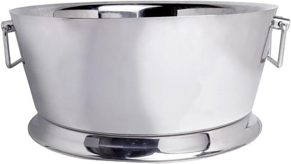 Sol Living Insulated Beverage Tub Large Ice Bucket with Handles Double Wall Stainless Steel Ice Bucket and Cooler for Wine, Drinks, Bar, Party, and Gift Beverage Cooler for Indoor and Outdoor Parties