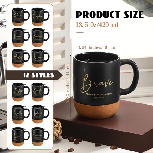 Religious Christian Gifts Mug Bulk 12 Pcs - 13.5 oz Faith-Inspired Coffee Cups - Trendy