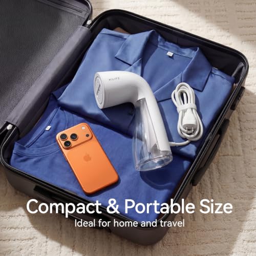 HiLIFE Portable Clothes Steamer 1100W with 300ml Capacity - Ivory