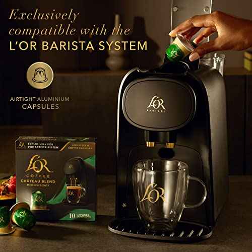 L'OR Coffee Pods, 10 Count Le Tigre Dark Roast Blend, Single-Serve Aluminum Coffee Capsules Compatible with the L'OR BARISTA System & *Nespresso Original Machines, 10 count (Pack of 1)