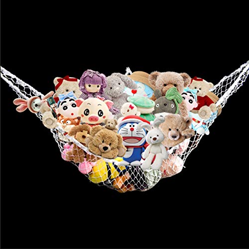 Stretchable Mesh Toy Net for Kids and Pets - Wall Hanging Storage Organizer