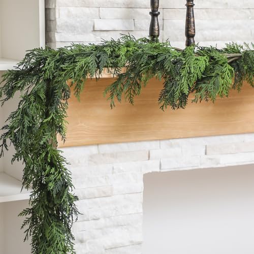 9 ft Artificial Christmas Cedar Garland - Realistic Holiday Decor