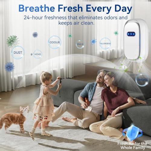 Air Purifiers 4 Pack - White Ionic Filterless Home & Travel Air Ionizers
