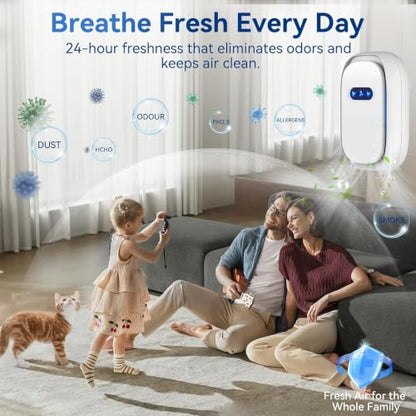 Air Purifiers 4 Pack - White Ionic Filterless Home & Travel Air Ionizers
