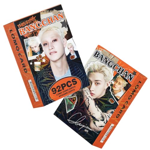 PYAJUU Stray Kids Photocards Set with Stickers - Bangchan Variant, 92 PCS KPOP Gift