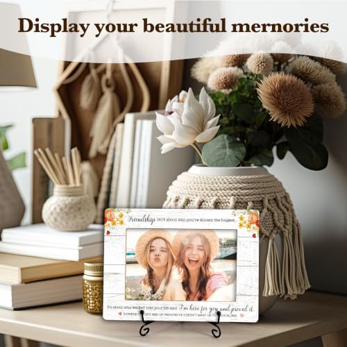 A Friend Is God's Way Photo Frame Gift - Long Distance Friendship Gift for Women & Sisters