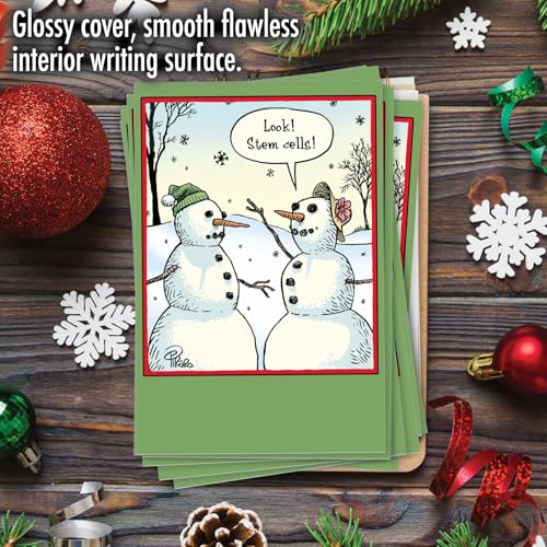 Funny Christmas Greeting Cards - Stem Cells Design - Pack of 12