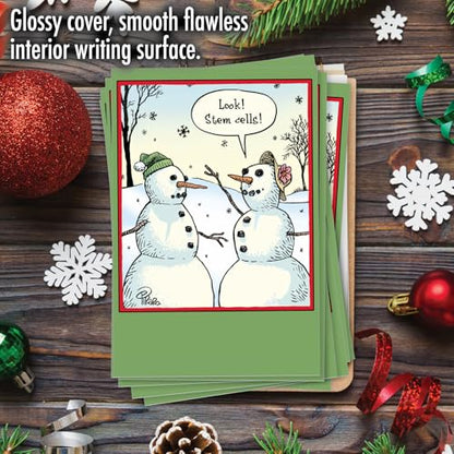 Funny Christmas Greeting Cards - Stem Cells Design - Pack of 12