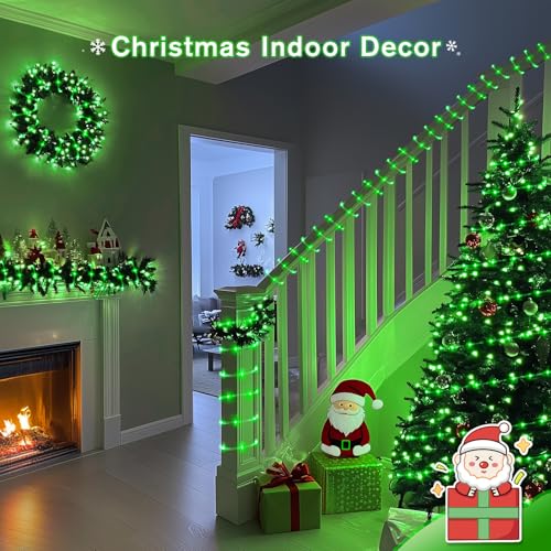 Solar Halloween String Lights 2x200 LED Green Outdoor Decorative Lighting