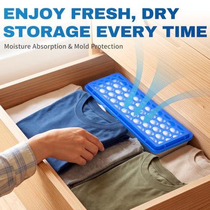Vacplus Moisture Absorbers 500mL Large Capacity Dehumidifier Pack of 6 - Slim Design