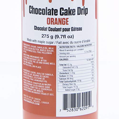 Roxy and Rich Chocolate Cake Drip 275 Grams, Orange