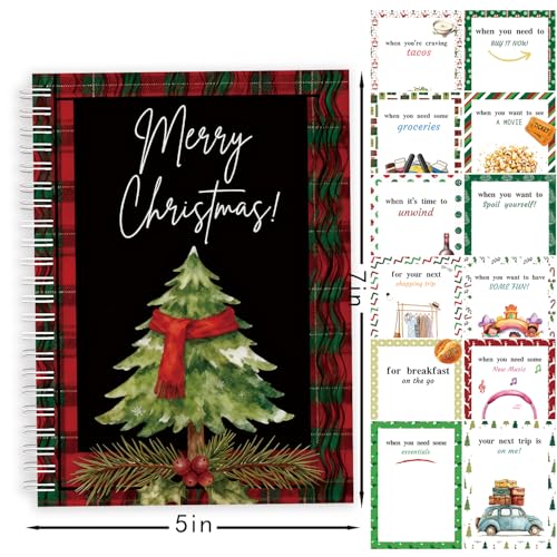 Christmas Gift Card Book S30 - Surprises, DIY Spiral-Bound Holiday Organizer