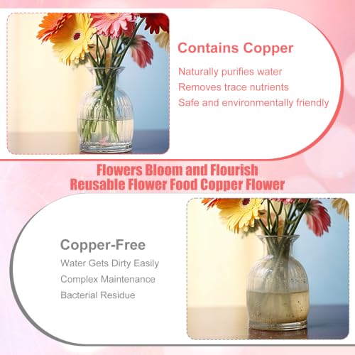 Copper Butterfly Flower Food Charm for Fresh Cut Flowers