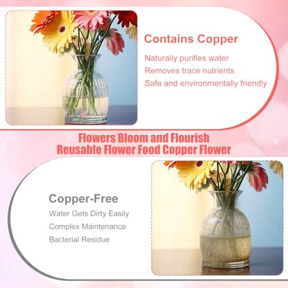 Copper Butterfly Flower Food Charm for Fresh Cut Flowers