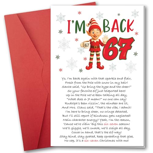 Elf Meme Christmas Card for Teens - Funny Holiday Gift for Son Daughter Nephew