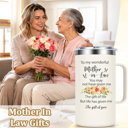 Mother-in-Law Mug 20oz Mothers Day Gift - Meaningful Gift for Mom-in-Law - Durable and Elegant