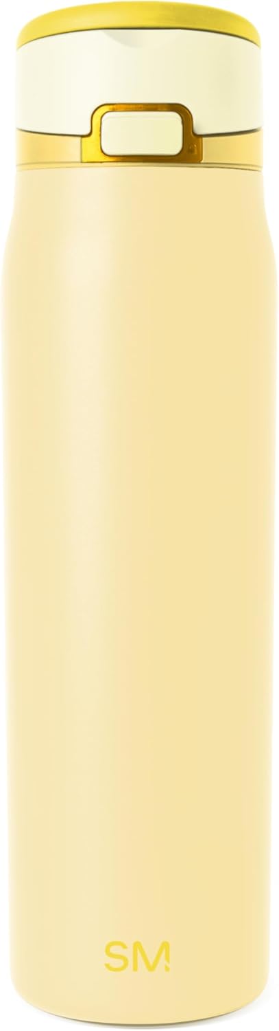 Simple Modern Mesa Loop Water Bottle - Insulated 30oz Stainless Steel with Straw & Handle | Lemoncello