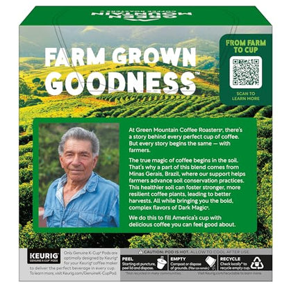 Green Mountain Coffee Roaster Dark Magic Keurig Single-Serve K-Cup Pods, Dark Roast Coffee, 32 Count