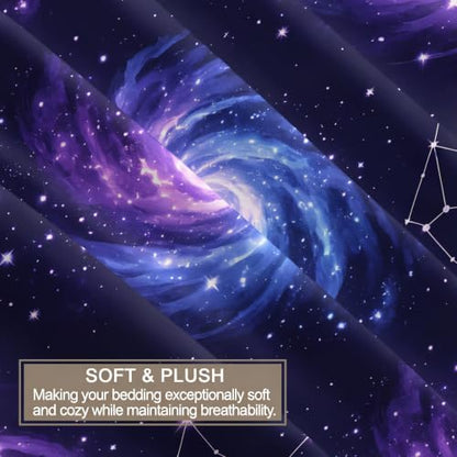 Galaxy Constellation Duvet Cover Set Full Dream8 - 3PCS Bed Linen