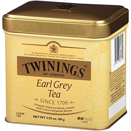 Twinings of London Earl Grey Loose Tea Tins, 3.53 Ounce (Pack of 3)