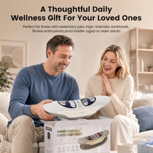 Rechargeable Electric Lumbar Massager with Heat and Vibration for Back Relief