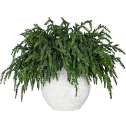 Artificial Christmas Pine Branches 12 Pcs Realistic Drop Shapeable Greenery
