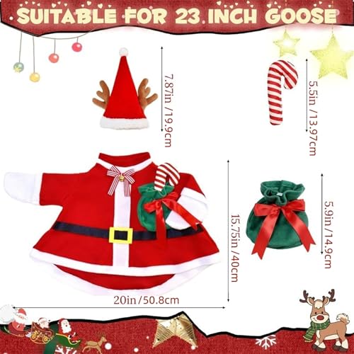 Christmas Porch Goose Costume with Hat & Scarf - Snowman & Santa Outfit