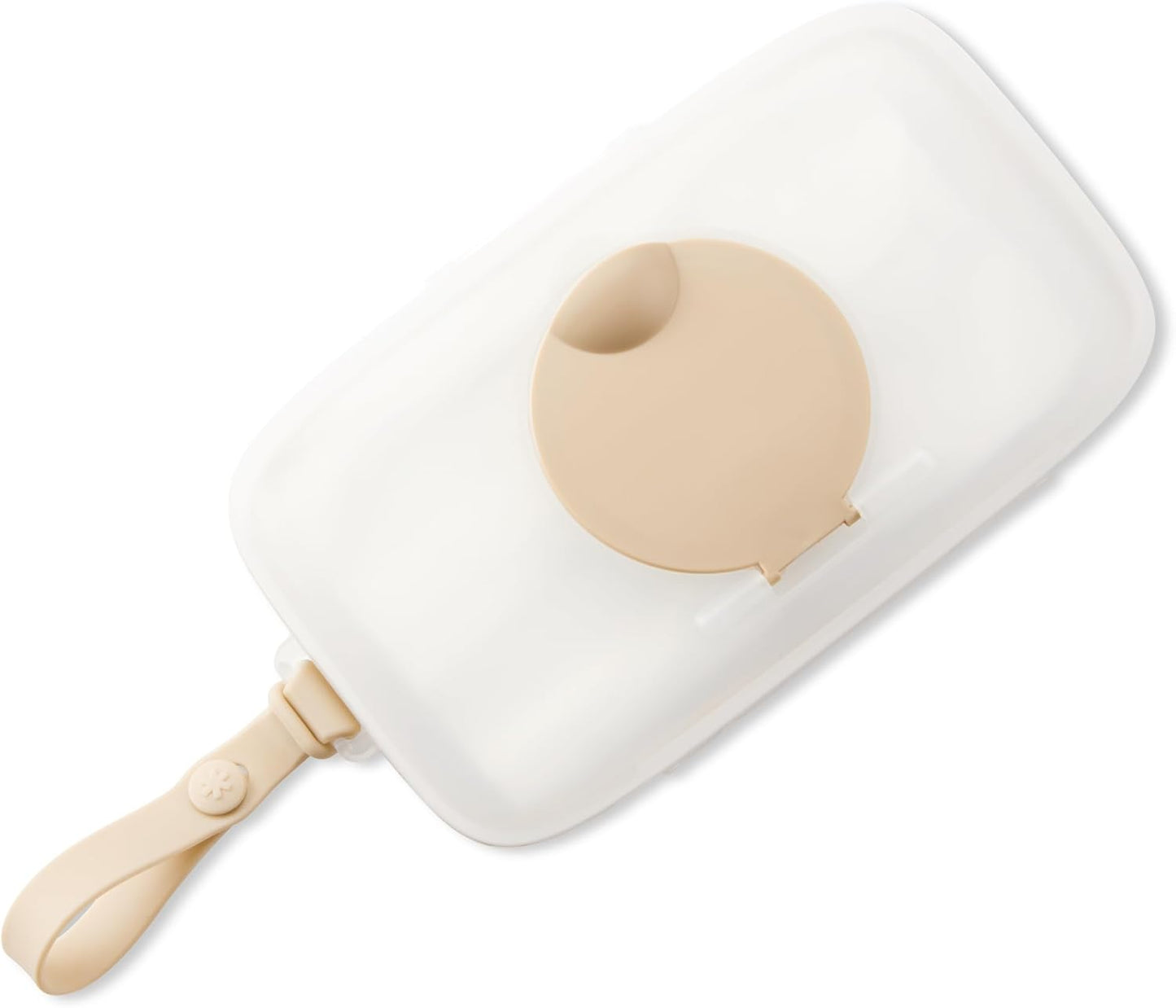 Skip Hop Baby Wipes Dispenser Case - Travel-Friendly Holder for Up to 40 Wipes | Snug Seal, Oat
