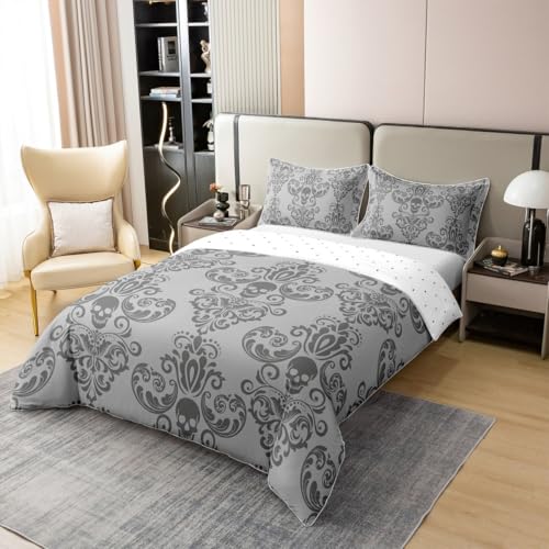 Kids Duvet Cover Set 100% Cotton King Size with Cartoon & Gothic Prints