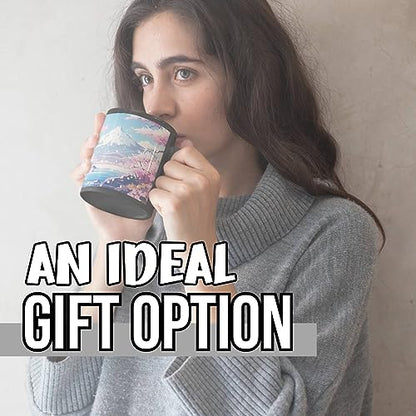Heat Sensitive Magic Coffee Mug 12oz - Japanese Gifts for Women Men, Cute & Durable