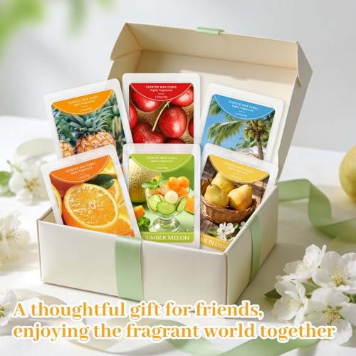 Soy Wax Melts Set - 6 Scents for Wax Warmers - Yellow Variation